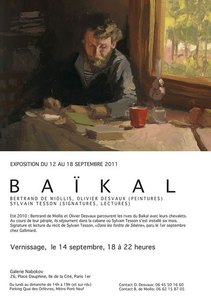 Affiche de l'exposition "sur les rives du Baïkal"
