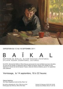 Affiche de l'exposition "sur les rives du Ba&iuml;kal"