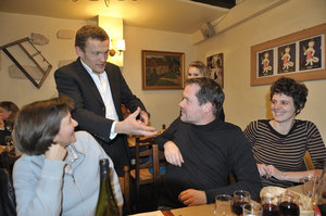 Ga&euml;le de La Brosse, Sylvain Tesson, Christophe R&eacute;mond et Karen Guillorel &copy; Photo Yvon Bo&euml;lle