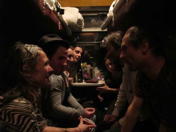 Dans le train entre l'Ukraine et la Russie &copy; photo Collectif ZOU