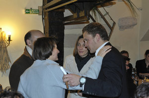 Ga&euml;le de La Brosse, Zakaria Nana, St&eacute;phanie Tesson et Sylvain Tesson &copy; Photo Yvon Bo&euml;lle