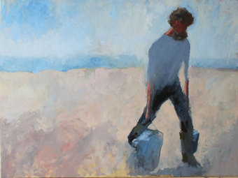 Bertrand de Miollis &laquo; Ba&iuml;kal &raquo; 123 cm x 91 cm huile sur toile
