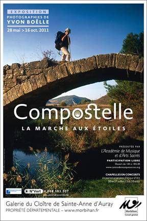 Affiche de l'exposition "Compostelle : la marche aux étoiles"